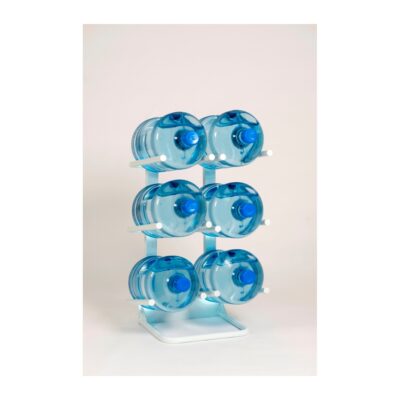 Storage rack 6 bottle (premium) heavy duty white